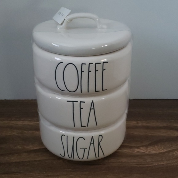 Rae Dunn Other - Rae Dunn COFFEE, TEA, SUGAR Stackable Container